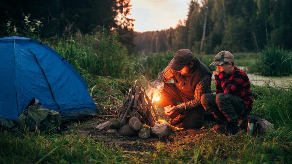 family camping trip