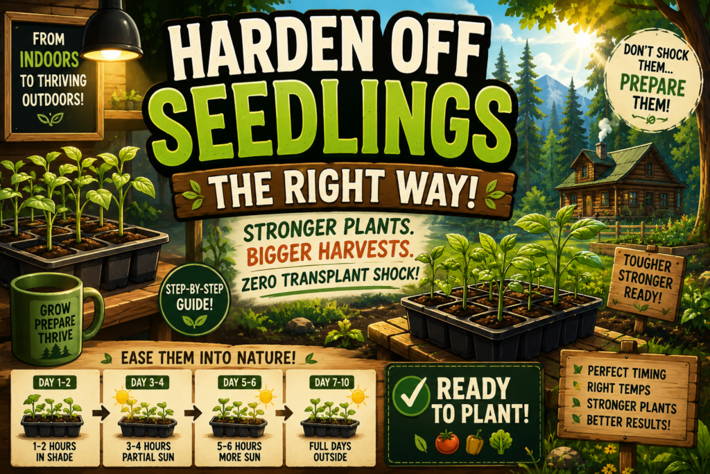 the right way to harden seedlings