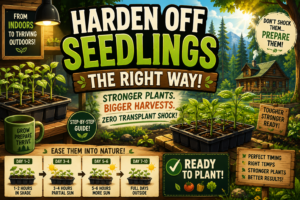 the right way to harden seedlings