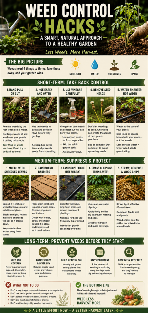 Tips for Controlling Garden Weeds
