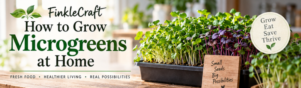 Fresh radish and broccoli microgreens growing densely in a home growing tray